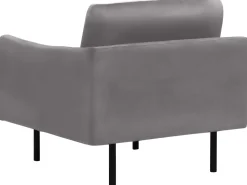 Beliani Nojatuoli Samettinen Harmaa Vinterbro Best