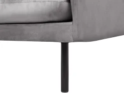 Beliani Nojatuoli Samettinen Harmaa Vinterbro Best