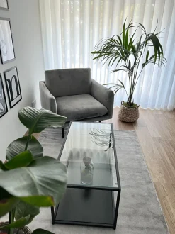 Beliani Nojatuoli Samettinen Harmaa Vinterbro Best