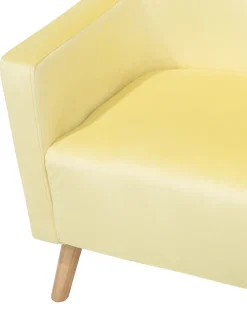 Beliani Nojatuoli Samettinen Keltainen Oneida New