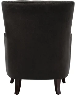 Beliani Nojatuoli Samettinen Musta Viborg Ii Cheap