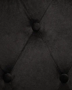 Beliani Nojatuoli Samettinen Musta Viborg Ii Cheap