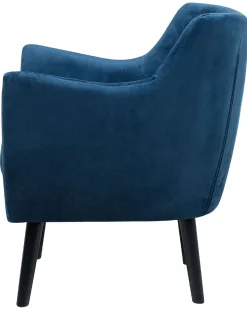 Beliani Nojatuoli Samettinen Sininen Drammen New