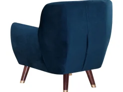 Beliani Nojatuoli Samettinen Sininen Bodo Online