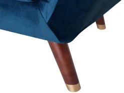 Beliani Nojatuoli Samettinen Sininen Bodo Online