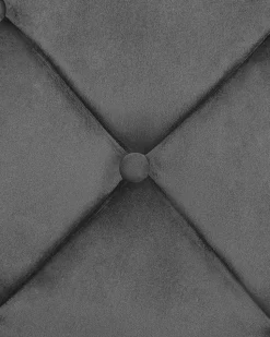 Beliani Nojatuoli Samettinen Tummanharmaa Vaksala Outlet