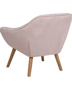 Beliani Nojatuoli Samettinen Vaaleanpunainen Karis Clearance