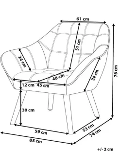 Beliani Nojatuoli Samettinen Vaaleanpunainen Karis Clearance