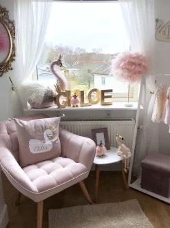 Beliani Nojatuoli Samettinen Vaaleanpunainen Karis Clearance