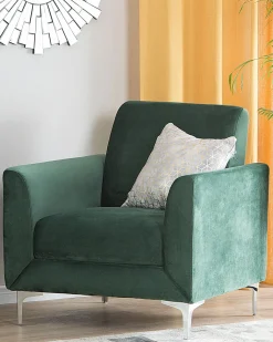 Beliani Nojatuoli Samettinen Vihrea Fenes Online