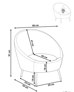 Beliani Nojatuoli Samettinen Vihrea Langa New