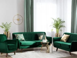 Beliani Nojatuoli Samettinen Vihrea Bodo Outlet