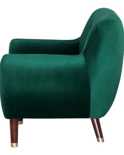 Beliani Nojatuoli Samettinen Vihrea Bodo Outlet