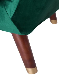 Beliani Nojatuoli Samettinen Vihrea Bodo Outlet