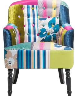 Beliani Nojatuoli Tilkkukankainen Sininen Mandal Store