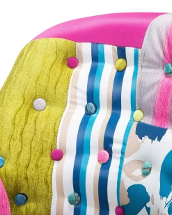 Beliani Nojatuoli Tilkkukankainen Sininen Mandal Store