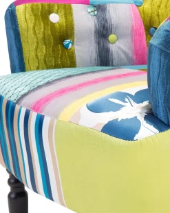 Beliani Nojatuoli Tilkkukankainen Sininen Mandal Store