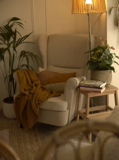 Beliani Nojatuoli Vaalea Beige Abson Store