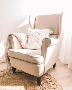 Beliani Nojatuoli Vaalea Beige Abson Store