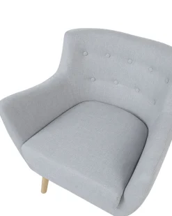 Beliani Nojatuoli Vaaleanharmaa Drammen Fashion