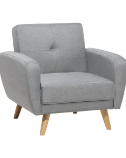 Beliani Nojatuoli Vaaleanharmaa Florli Clearance