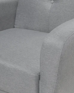 Beliani Nojatuoli Vaaleanharmaa Florli Clearance