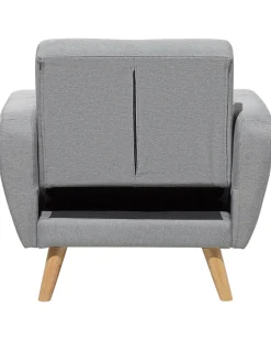 Beliani Nojatuoli Vaaleanharmaa Florli Clearance