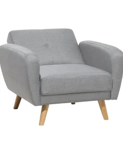 Beliani Nojatuoli Vaaleanharmaa Florli Clearance