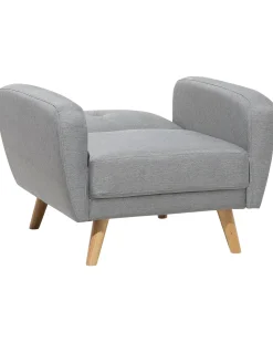 Beliani Nojatuoli Vaaleanharmaa Florli Clearance