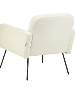 Beliani Nojatuoli Vakosametti Kermanvalkoinen Narken Online