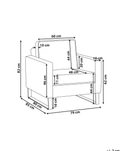Beliani Nojatuoli Vakosamettinen Ruskea Vind Best Sale
