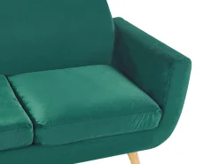 Beliani Paallinen 2-Istuttavaan Sohvaan Vihrea Bernes Best