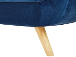 Beliani Paallinen 3-Istuttavaan Sohvaan Sininen Bernes Best