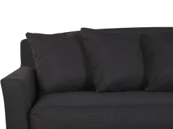 Beliani Paallinen 3-Istuttavalle Sohvalle Musta Gilja Best Sale