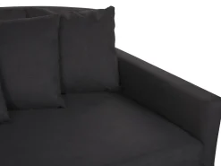 Beliani Paallinen 3-Istuttavalle Sohvalle Musta Gilja Best Sale