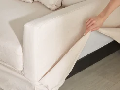 Beliani Paallinen 3-Istuttavalle Sohvalle Beige Gilja Best Sale