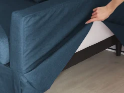 Beliani Paallinen 3-Istuttavalle Sohvalle Laivastonsininen Gilja Discount