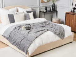 Beliani Parisanky Buklee Säilytystila Beige 180 X 200 Cm Vaucluse Cheap