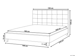 Beliani Parisanky Kangas Beige 180 X 200 Cm La Rochelle Outlet