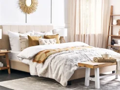 Beliani Parisanky Kangas Beige 180 X 200 Cm La Rochelle Outlet