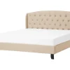 Beliani Parisanky Kangas Beige 180 X 200 Cm Bordeaux Store