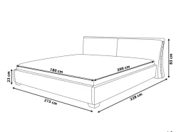 Beliani Parisanky Kangas Harmaa 180 X 200 Cm Paris Flash Sale