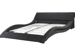 Beliani Parisanky Kangas Musta 180 X 200 Cm Vichy Store