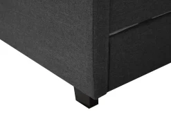 Beliani Parisanky Kangas Säilytystila Led-Valot Tummanharmaa 180 X 200 Cm Montpellier Online