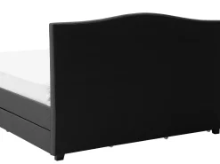 Beliani Parisanky Kangas Säilytystila Led-Valot Tummanharmaa 180 X 200 Cm Montpellier Online