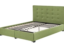 Beliani Parisanky Kangas Säilytystila Vihrea 180 X 200 Cm La Rochelle Clearance