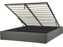 Beliani Parisanky Kangas Säilytystila Tummanharmaa 160 X 200 Cm Dinan Cheap