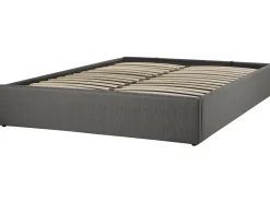 Beliani Parisanky Kangas Säilytystila Tummanharmaa 160 X 200 Cm Dinan Cheap