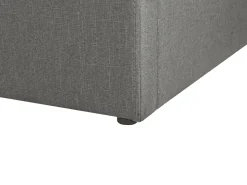 Beliani Parisanky Kangas Säilytystila Tummanharmaa 160 X 200 Cm Dinan Cheap