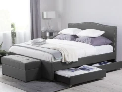 Beliani Parisanky Kangas Säilytystila Tummanharmaa 180 X 200 Cm Montpellier Flash Sale